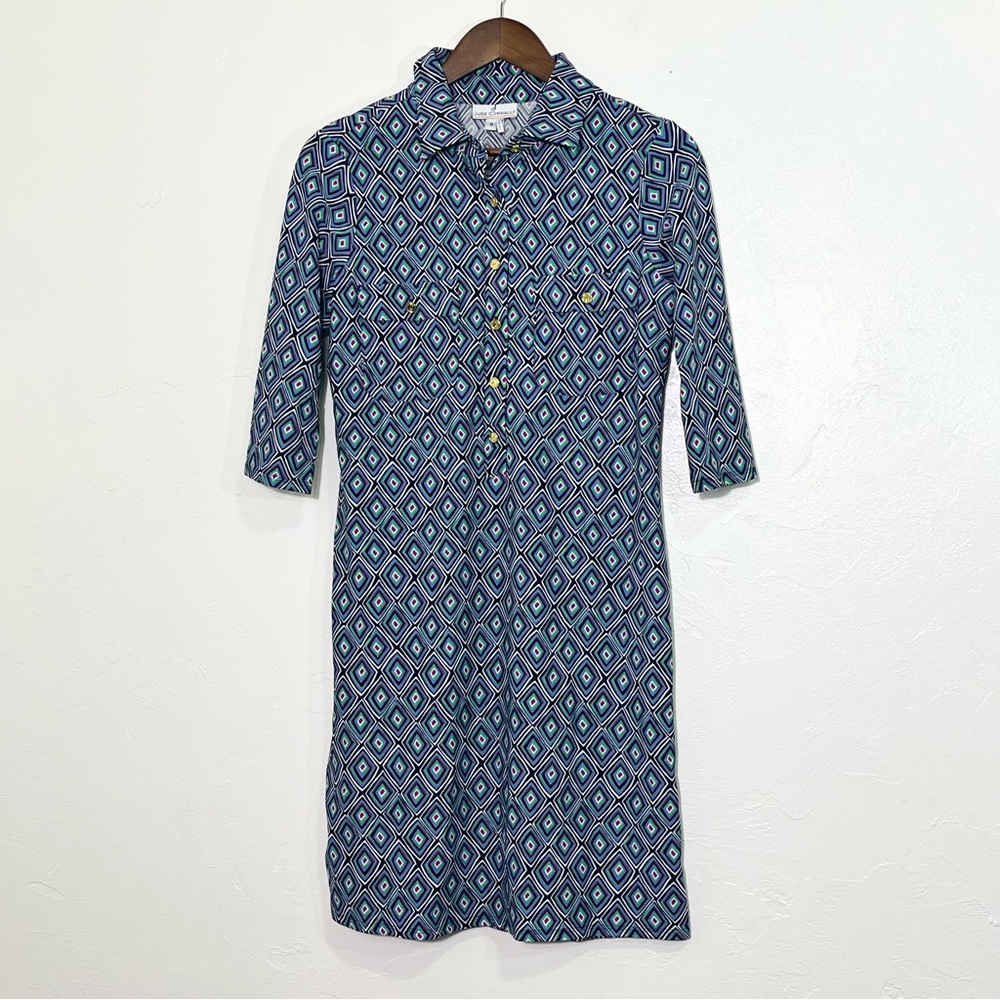 Jude Connally Multicolor Geometric Pattern Shirt … - image 2